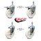 Service Caster 5 Inch Nylon Wheel Swivel 3/8 Inch Threaded Stem Caster Total Lock Brakes, 2PK SCC-TSTTL20S514-NYS-381615-2-S-2 - alternate 3
